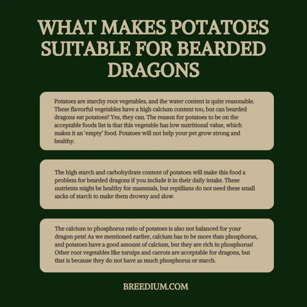 What Makes Potatoes Suitable For Bearded Dragons