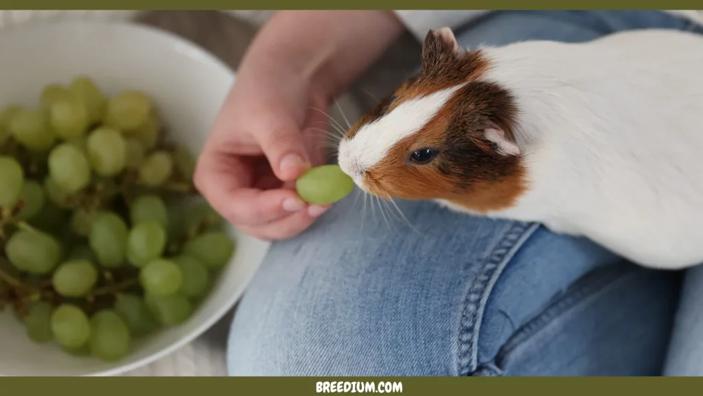 FEED GRAPES TO GUINEA PIGS